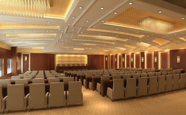 auditorium room space 002 3Dモデル .c4d .max .obj .3ds .fbx .stl .blend 