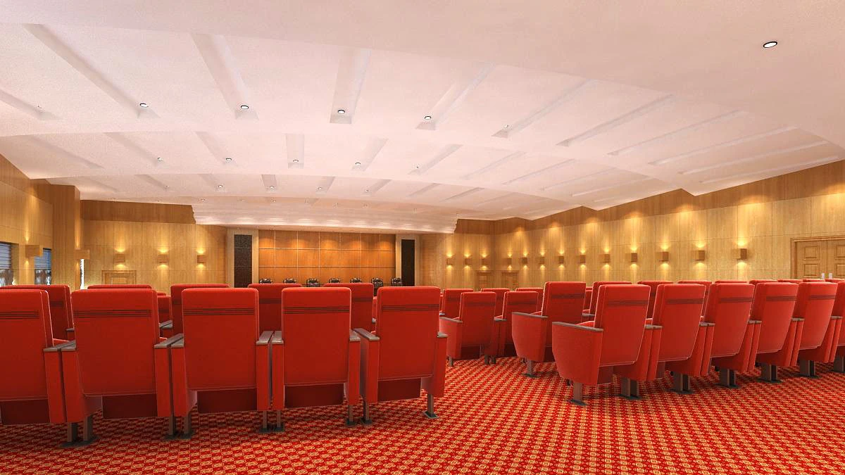 auditorium room space 003 3D Model .c4d .max .obj .3ds .fbx .stl .blend 