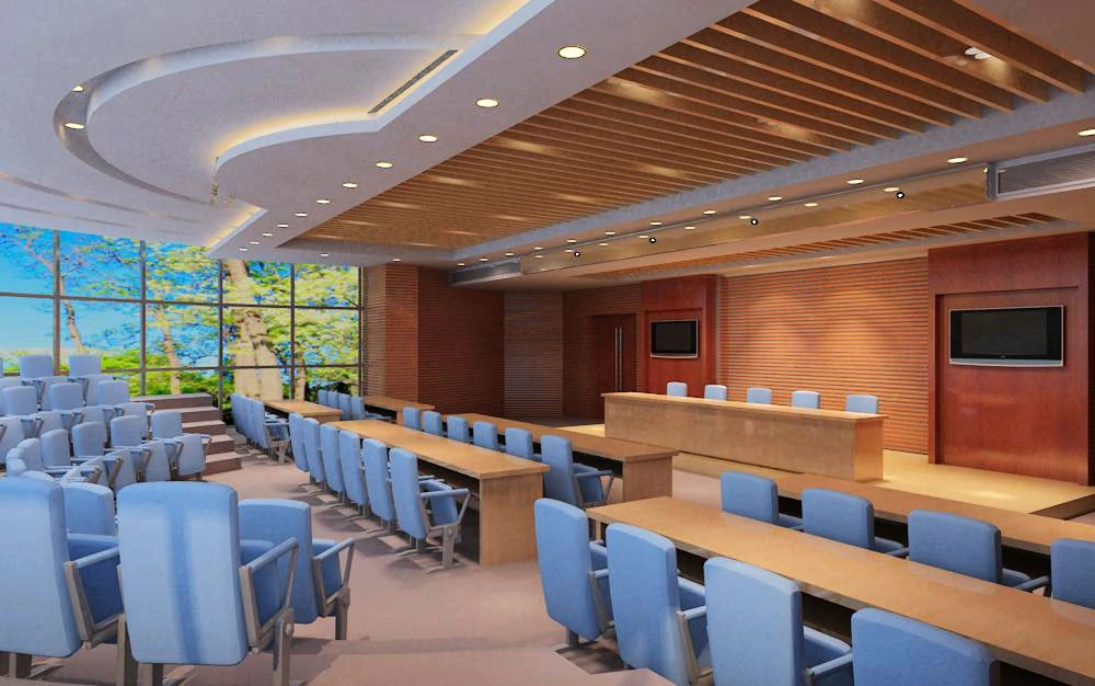 auditorium room space 005 3D Model .c4d .max .obj .3ds .fbx .stl .blend 