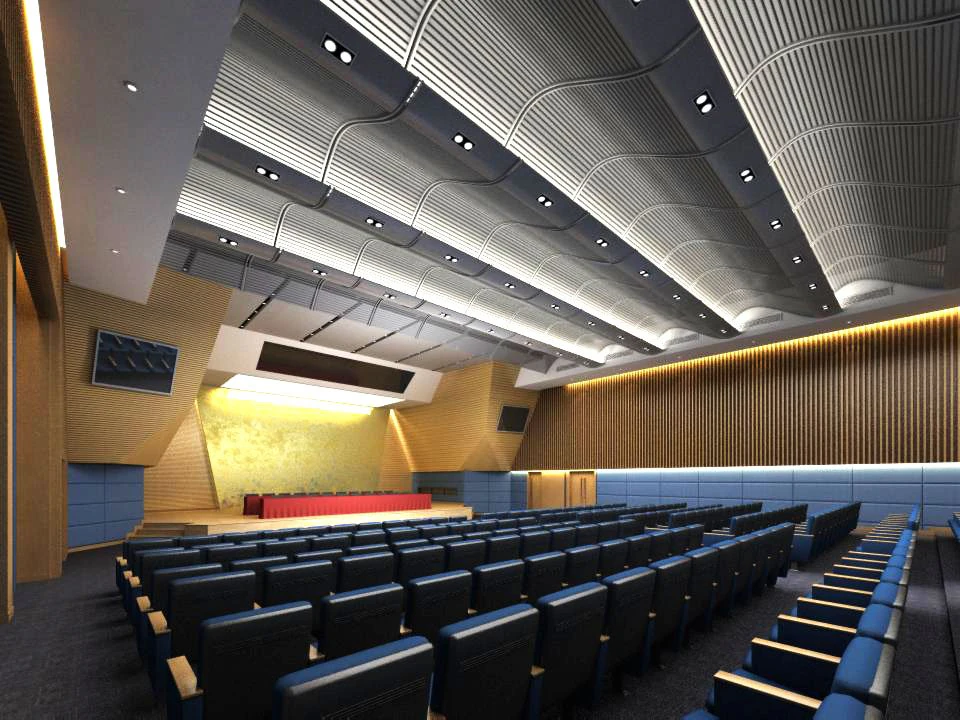 auditorium room space 004 3D Model .c4d .max .obj .3ds .fbx .stl .blend