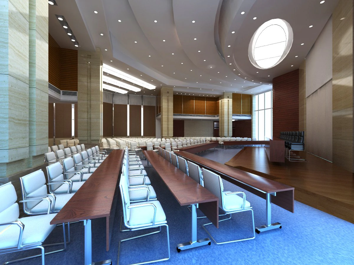 auditorium room space 006 3D Model .c4d .max .obj .3ds .fbx .stl .blend 