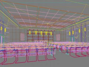 auditorium room space 009 3D Model