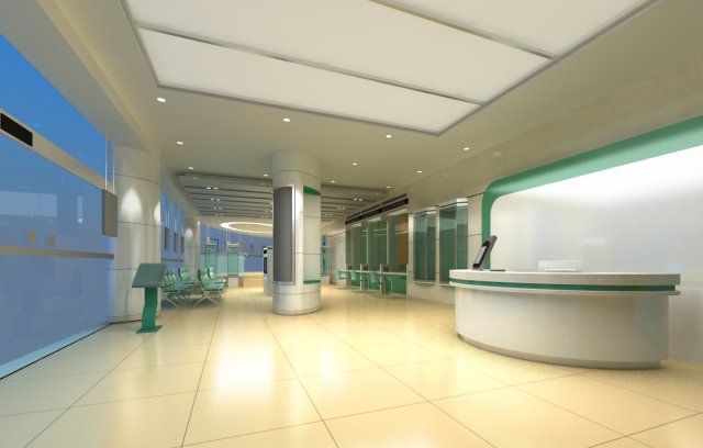 bank space 005 Modelo 3D .c4d .max .obj .3ds .fbx .stl .blend 