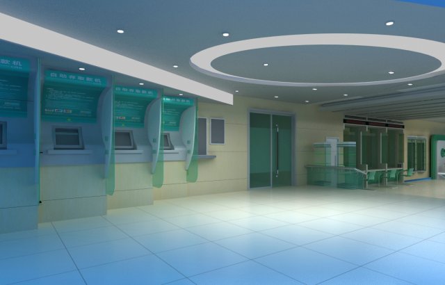 bank space 004 3D 모델 .c4d .max .obj .3ds .fbx .stl .blend 