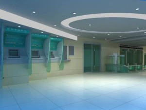 은행 공간 004 3D 모델