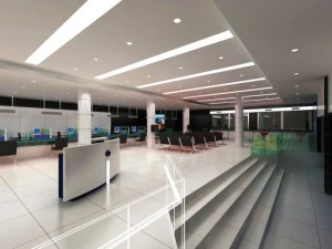 은행 공간 008 3D 모델