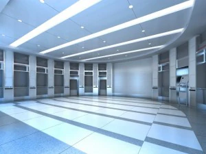 은행 공간 009 3D 모델