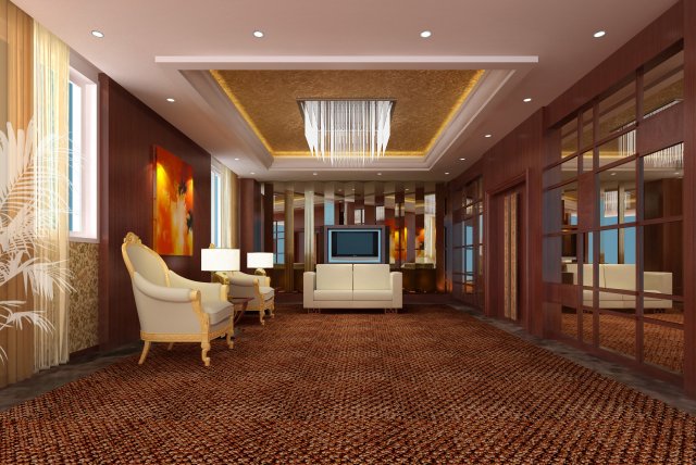 antechamber spaces 027 Model 3D .c4d .max .obj .3ds .fbx .stl .blend 