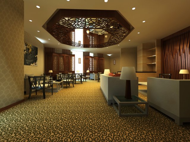 antechamber spaces 023 3D Model .c4d .max .obj .3ds .fbx .stl .blend 