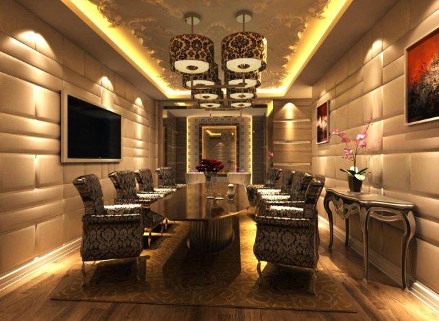 conference spaces 045 3D Model .c4d .max .obj .3ds .fbx .stl .blend 