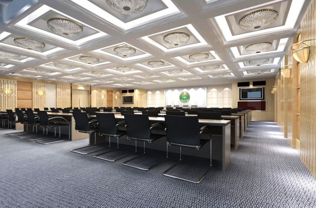 conference spaces 040 3D Model .c4d .max .obj .3ds .fbx .stl .blend 