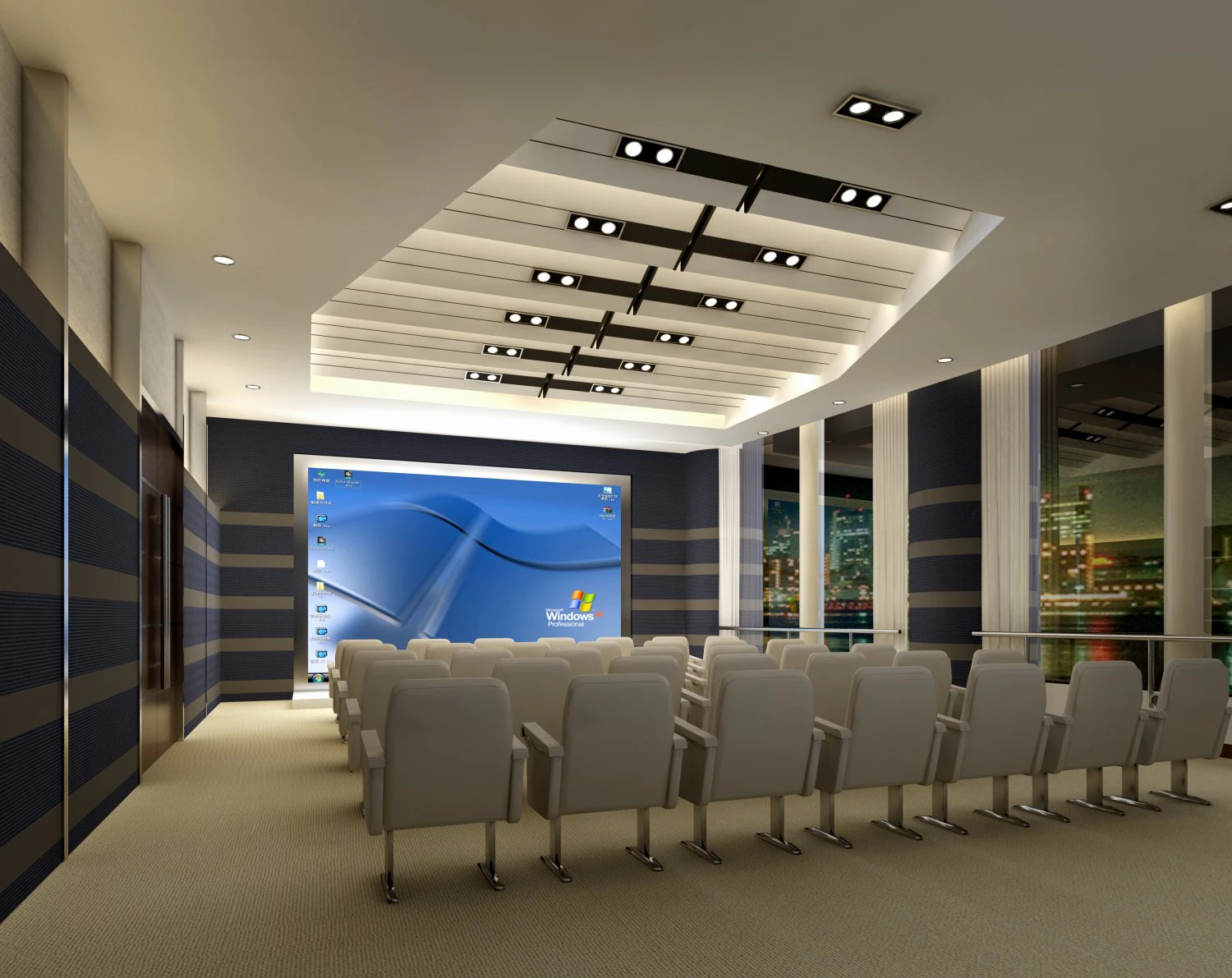 conference spaces 018 3D Model .c4d .max .obj .3ds .fbx .stl .blend 