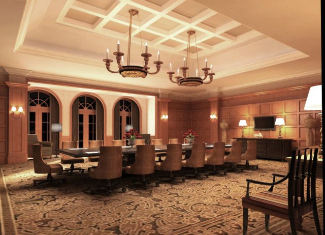 conference spaces 047 3D 模型 .c4d .max .obj .3ds .fbx .stl .blend 