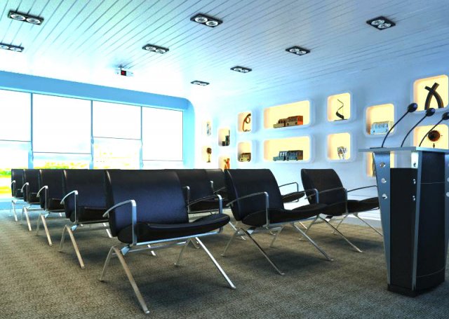 conference spaces 028 3D Model .c4d .max .obj .3ds .fbx .stl .blend 