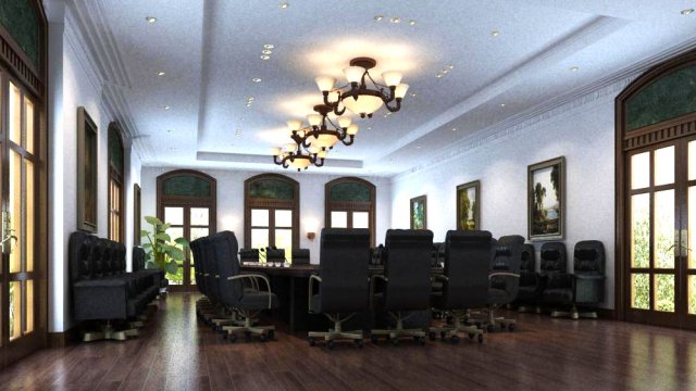 conference spaces 034 Model 3D .c4d .max .obj .3ds .fbx .stl .blend 