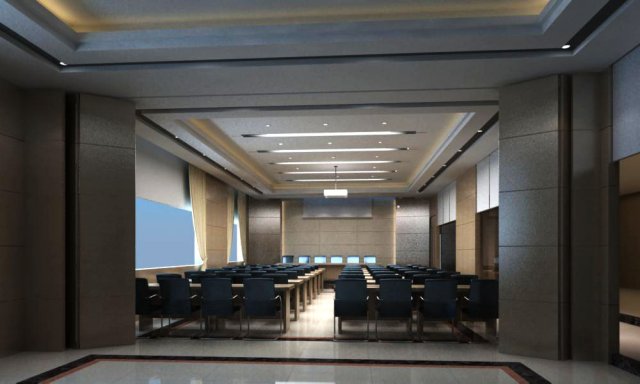 conference spaces 053 3D Model .c4d .max .obj .3ds .fbx .stl .blend
