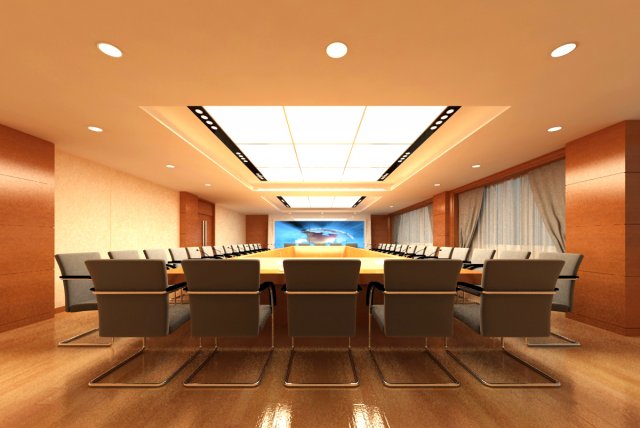 conference spaces 079 3D Model .c4d .max .obj .3ds .fbx .stl .blend 
