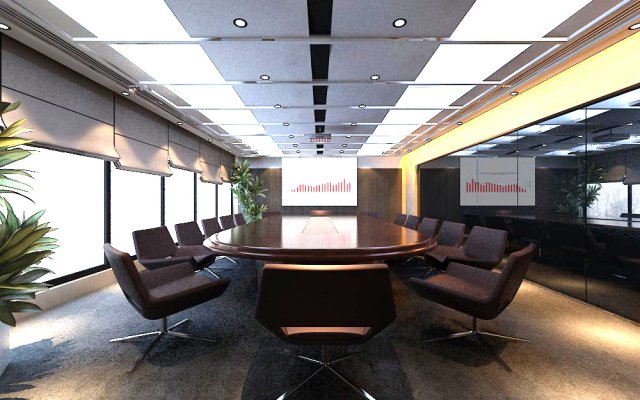 conference spaces 003 3D-Modell .c4d .max .obj .3ds .fbx .stl .blend 