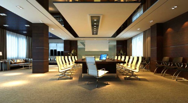 conference spaces 001 3D 모델 .c4d .max .obj .3ds .fbx .stl .blend 