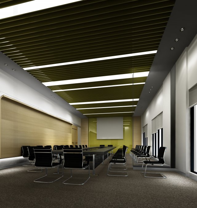 conference spaces 073 Model 3D .c4d .max .obj .3ds .fbx .stl .blend 