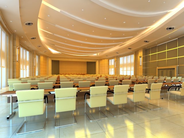 conference spaces 059 3D Model .c4d .max .obj .3ds .fbx .stl .blend 