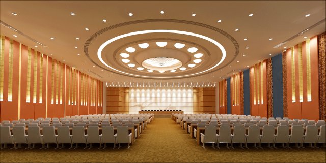 conference spaces 016 Modelo 3D .c4d .max .obj .3ds .fbx .stl .blend 