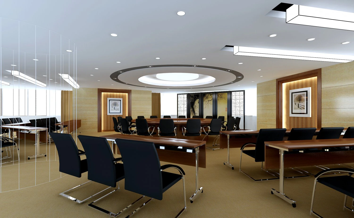 conference spaces 081 3D Model .c4d .max .obj .3ds .fbx .stl .blend 
