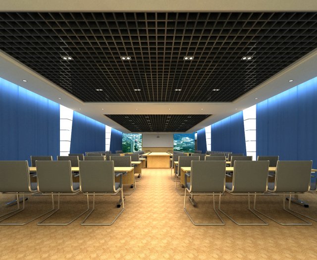 conference spaces 071 Modello 3D .c4d .max .obj .3ds .fbx .stl .blend