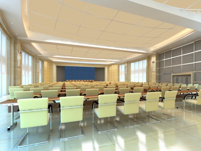 conference spaces 061 3D Model .c4d .max .obj .3ds .fbx .stl .blend 