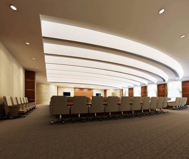 conference spaces 013 3D मॉडल .c4d .max .obj .3ds .fbx .stl .blend 