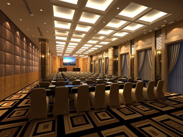 conference spaces 039 Model 3D .c4d .max .obj .3ds .fbx .stl .blend 