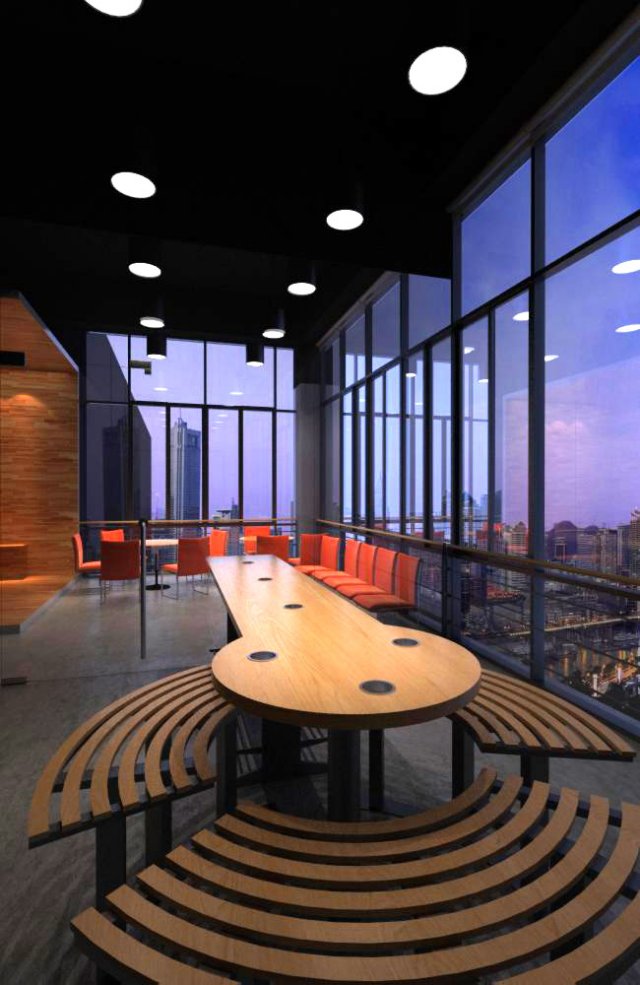 conference spaces 027 Model 3D .c4d .max .obj .3ds .fbx .stl .blend 