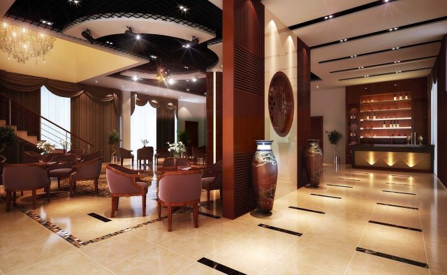 lobby space 002 Modelo 3D .c4d .max .obj .3ds .fbx .stl .blend 