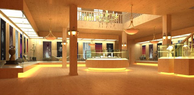 lobby space 060 3D Model .c4d .max .obj .3ds .fbx .stl .blend 