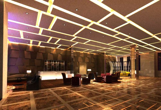 lobby space 083 Modello 3D .c4d .max .obj .3ds .fbx .stl .blend