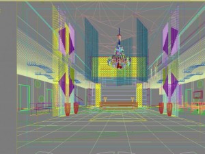 lobby space 046 Model 3D