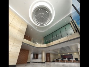 lobby space 026 Modèle 3D
