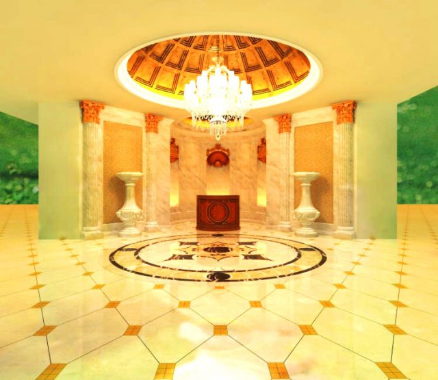 lobby space 079 Modèle 3D .c4d .max .obj .3ds .fbx .stl .blend 