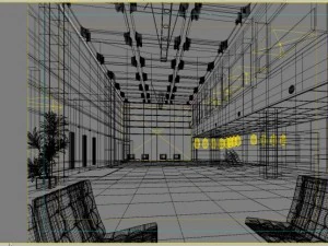 lobby space 018 3D Model