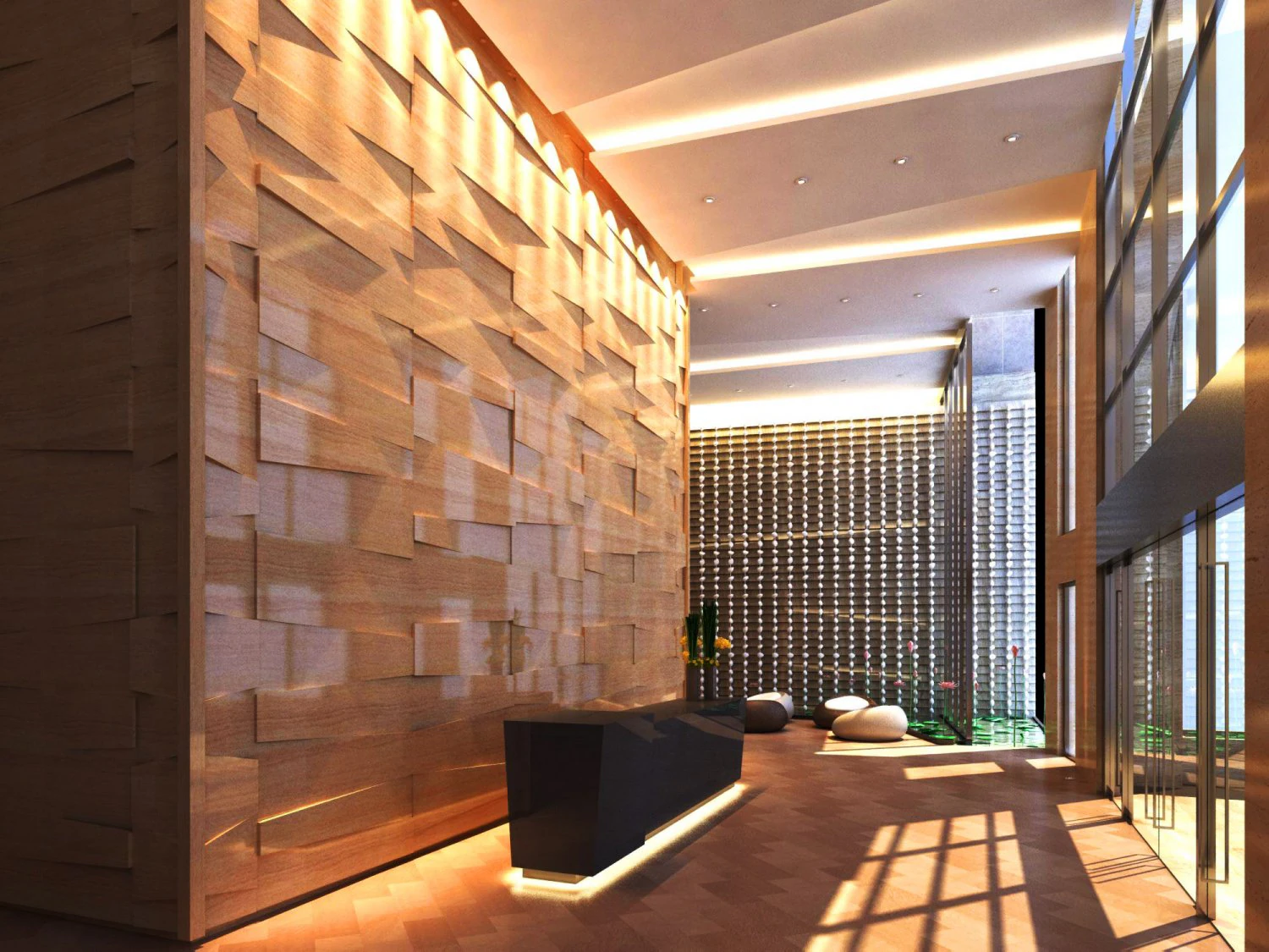 lobby space 055 3D Model .c4d .max .obj .3ds .fbx .stl .blend