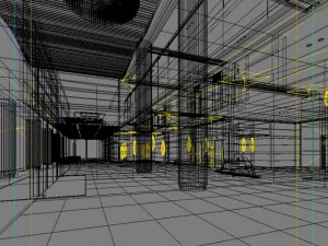 lobby space 019 3D Model