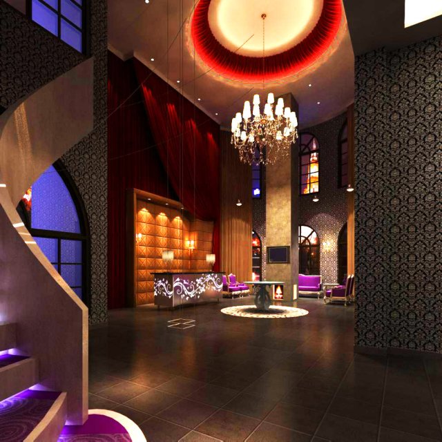 lobby space 051 Modelo 3D .c4d .max .obj .3ds .fbx .stl .blend 