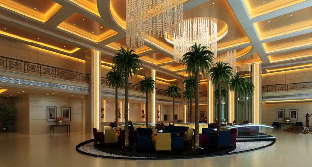 lobby space 070 Modelo 3D .c4d .max .obj .3ds .fbx .stl .blend 