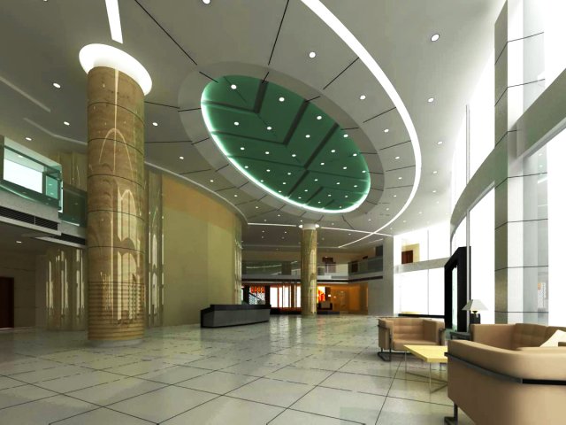 lobby space 034 Modelo 3D .c4d .max .obj .3ds .fbx .stl .blend