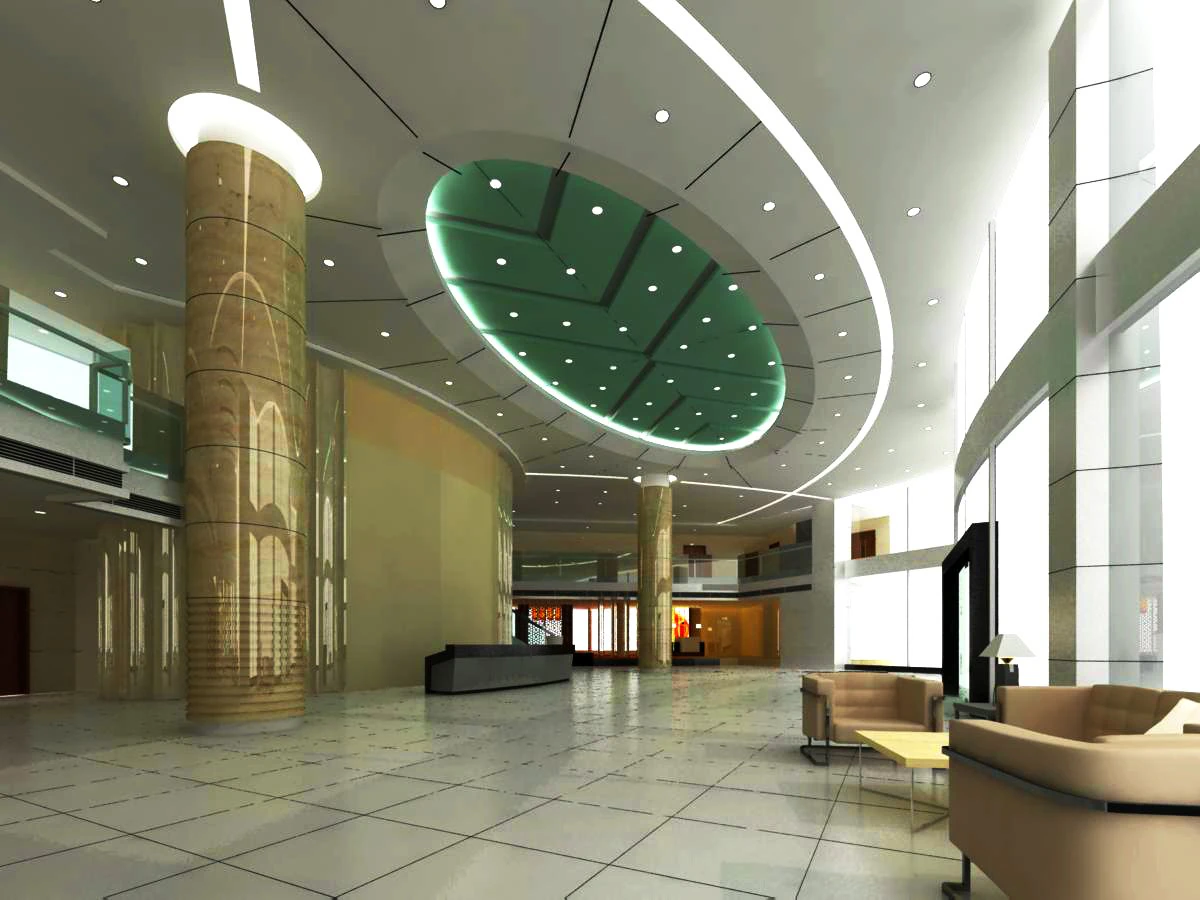 lobby space 034 3D Model .c4d .max .obj .3ds .fbx .stl .blend 
