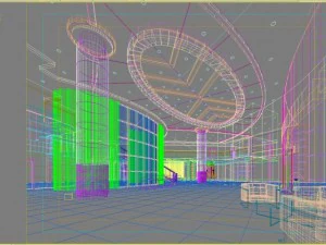 lobby space 034 3D Model