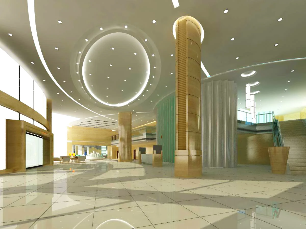 lobby space 035 3D Model .c4d .max .obj .3ds .fbx .stl .blend 