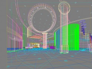 lobby space 035 Modelo 3D