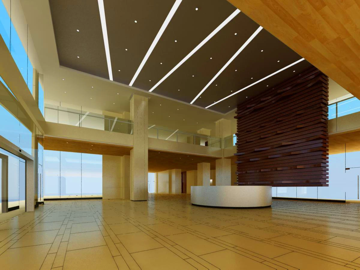 lobby space 030 3D Model .c4d .max .obj .3ds .fbx .stl .blend 