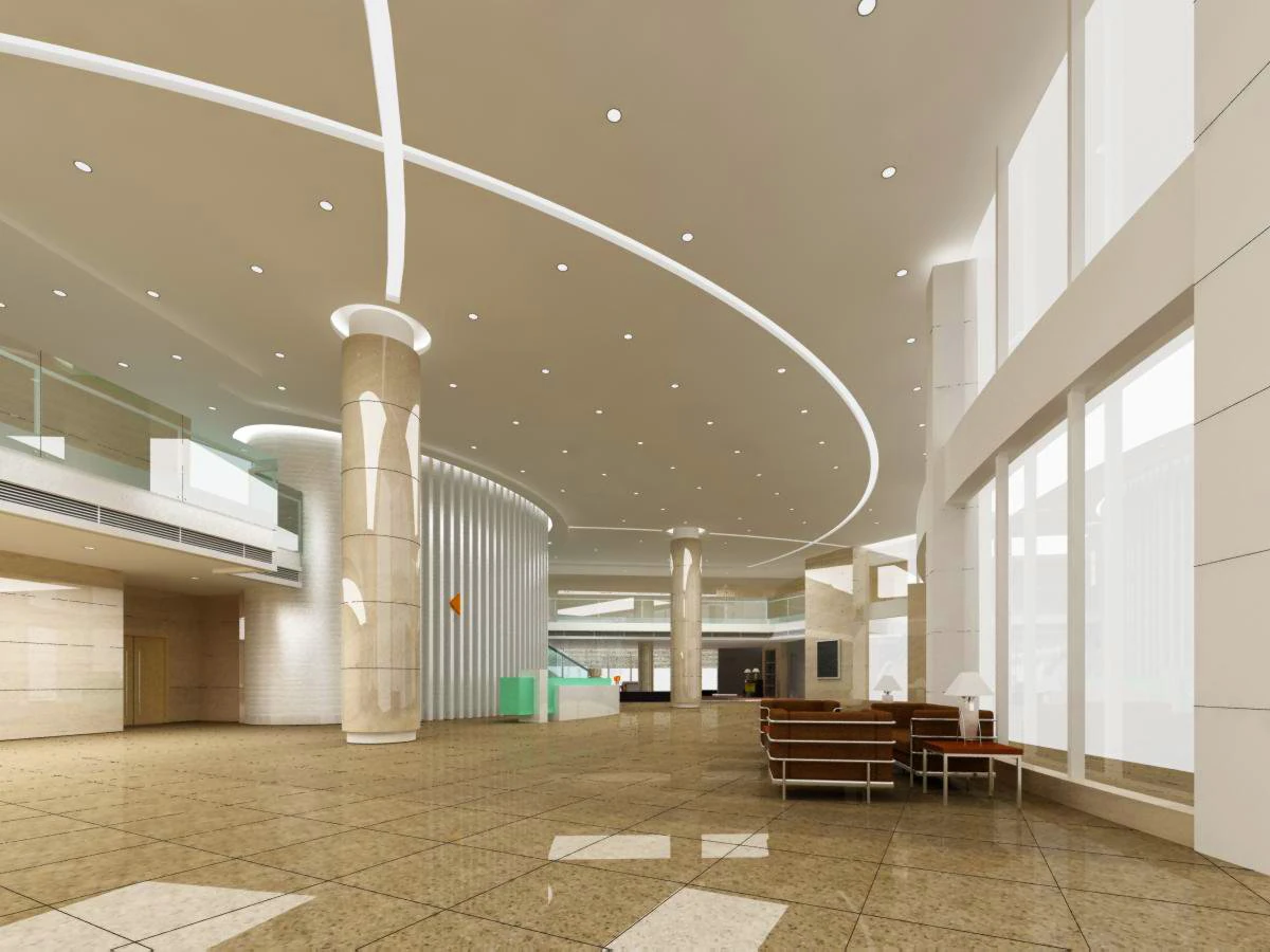 lobby space 025 3D Model .c4d .max .obj .3ds .fbx .stl .blend 